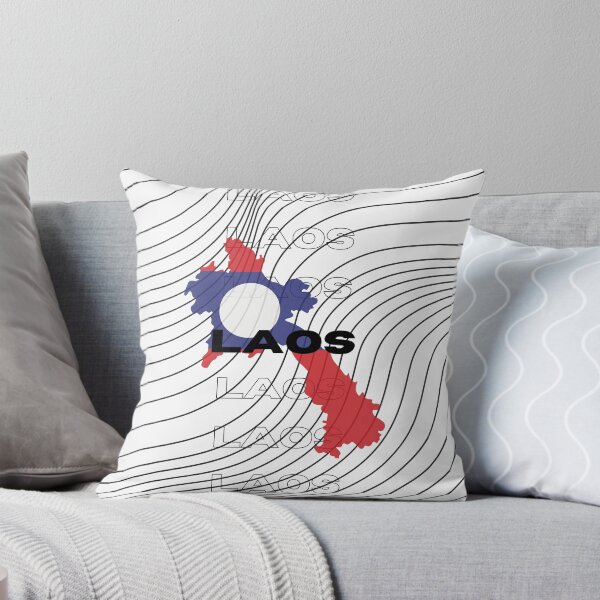Item preview, Flag Map of Laos designed and sold by nyblydd.