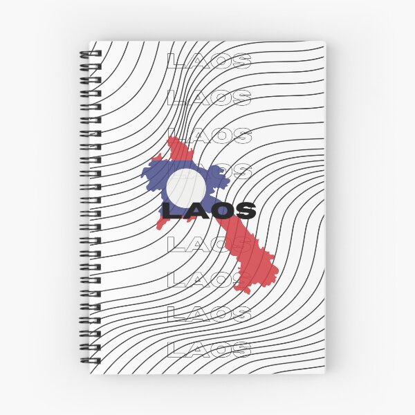Item preview, Flag Map of Laos designed and sold by nyblydd.