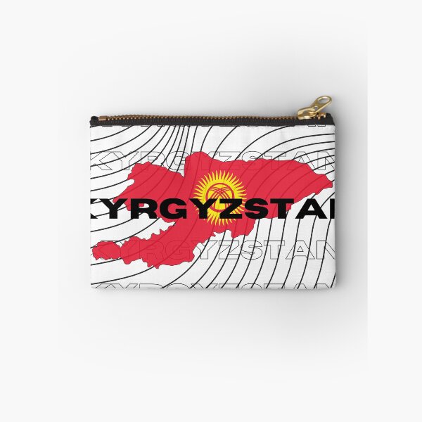 Item preview, Flag Map of Kyrgyzstan designed and sold by nyblydd.