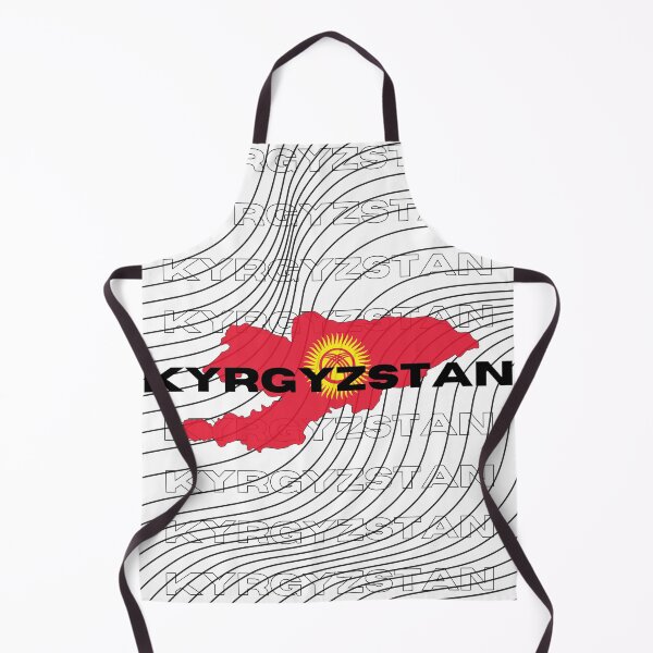 Item preview, Flag Map of Kyrgyzstan designed and sold by nyblydd.