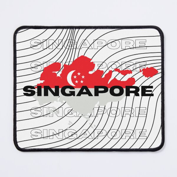 Item preview, Flag Map of Singapore designed and sold by nyblydd.