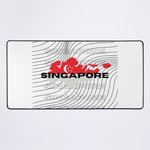 Item preview, Flag Map of Singapore designed and sold by nyblydd.