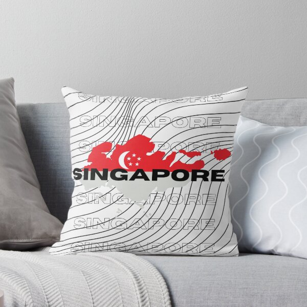 Aperçu de l'œuvre Carte du drapeau de Singapour créée et vendue par nyblydd.