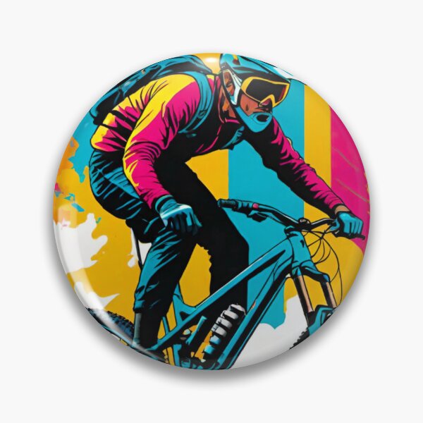 Item preview, Colorful MTB Shredder in Action designed and sold by GrizzlyCollective.