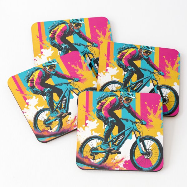 Item preview, Colorful MTB Shredder in Action designed and sold by GrizzlyCollective.