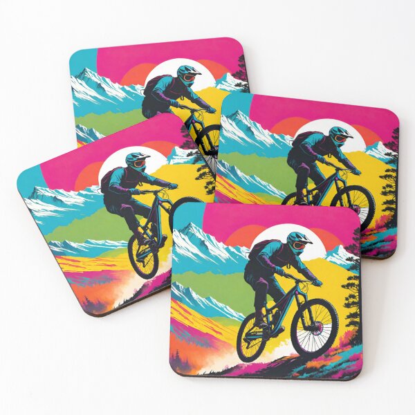 Item preview, MTB Uphill Climb in a Serene Mountain Escape designed and sold by GrizzlyCollective.