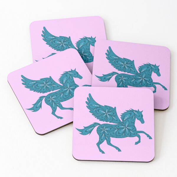 Item preview, Zen Flower Petal Art - Blue Pegasus  designed and sold by SpeakBoldly.