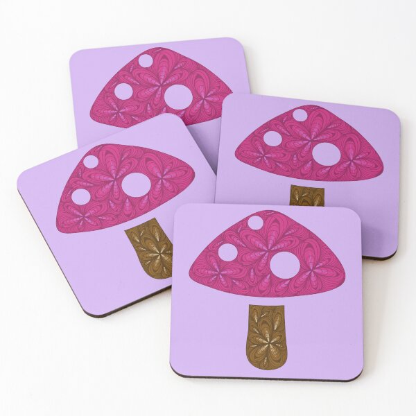 Item preview, Zen Flower Petal Art - Pink Mushroom  designed and sold by SpeakBoldly.