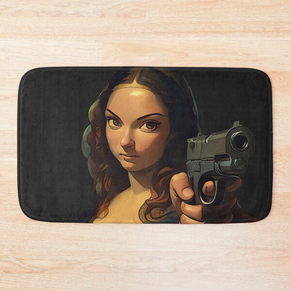 Item preview, Anime Mona Lisa with gun designed and sold by obstinator.