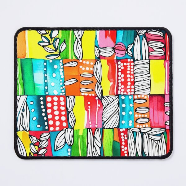 Item preview, Patchwork Leaves designed and sold by Annette Kavney Art.
