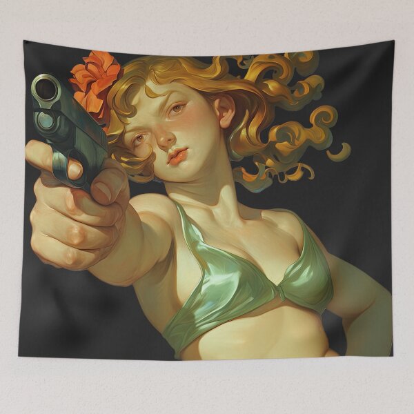 Item preview, Anime Venus with gun designed and sold by obstinator.