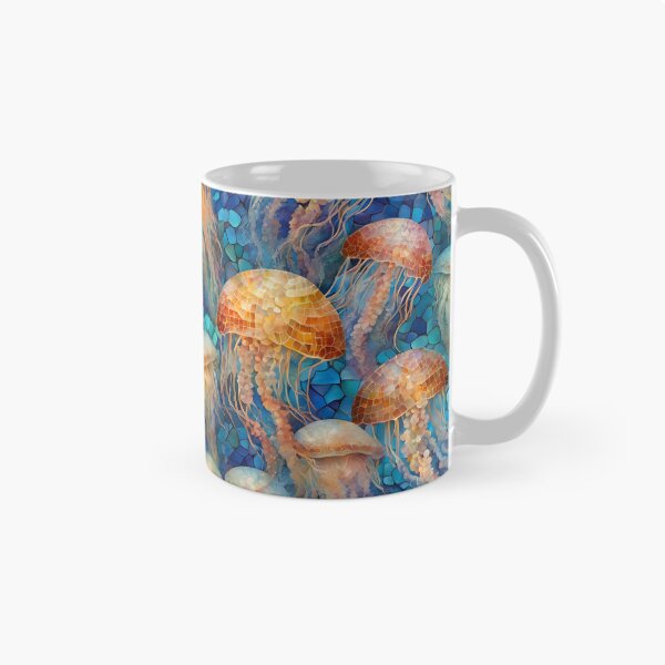 Item preview, Luminous Jellyfish Mosaic designed and sold by Glam-OOTD.