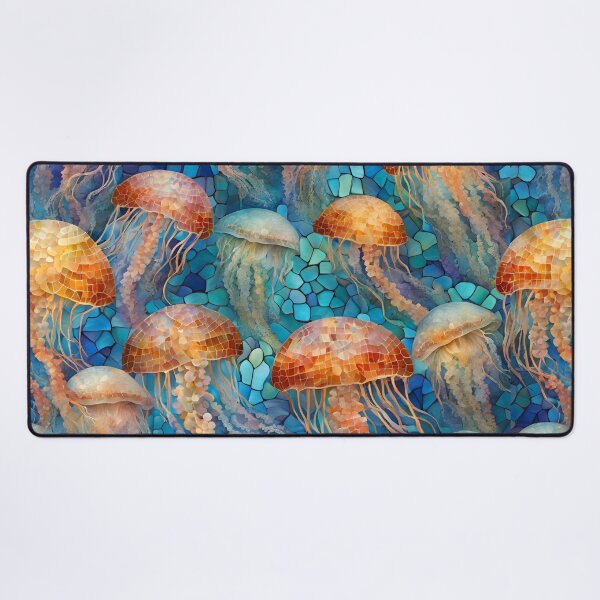 Item preview, Luminous Jellyfish Mosaic designed and sold by Glam-OOTD.