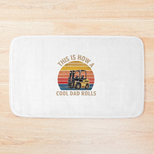 Item preview,  "This Is How a Cool Dad Rolls" Forklift Operator Shirt – Funny Forklift Meme & Certified Driver Apparel designed and sold by Colorful-Garden.
