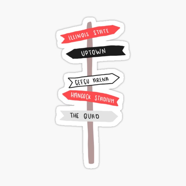 Aperçu de l'œuvre Panneau de signalisation de l'état de l'Illinois créée et vendue par ShopSamsStickers.