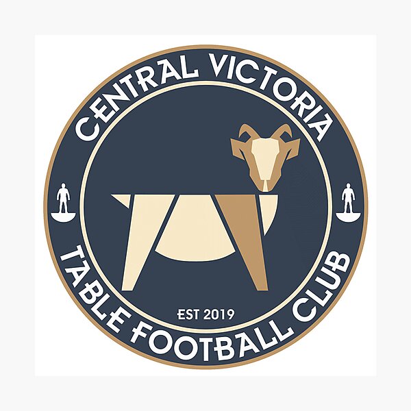Item preview, Central Victoria Table Football Club Logo designed and sold by ajebec.