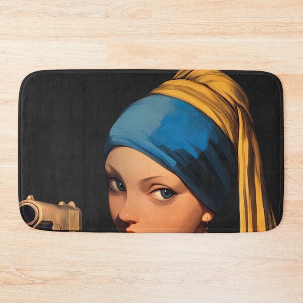 Item preview, Anime Girl with pearl earring with gun designed and sold by obstinator.