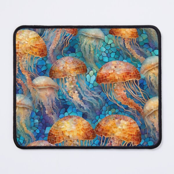 Item preview, Luminous Jellyfish Mosaic designed and sold by Glam-OOTD.