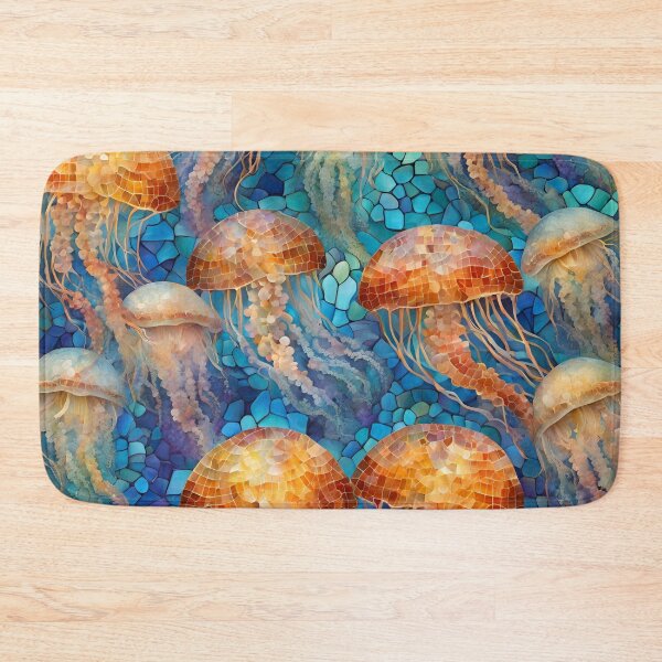 Item preview, Luminous Jellyfish Mosaic designed and sold by Glam-OOTD.