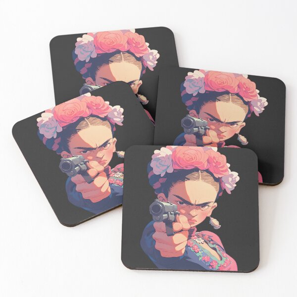 Item preview, Anime Frida Kahlo with gun designed and sold by obstinator.