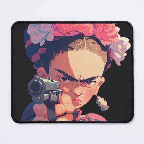 Item preview, Anime Frida Kahlo with gun designed and sold by obstinator.