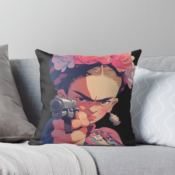 Item preview, Anime Frida Kahlo with gun designed and sold by obstinator.