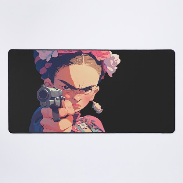 Item preview, Anime Frida Kahlo with gun designed and sold by obstinator.