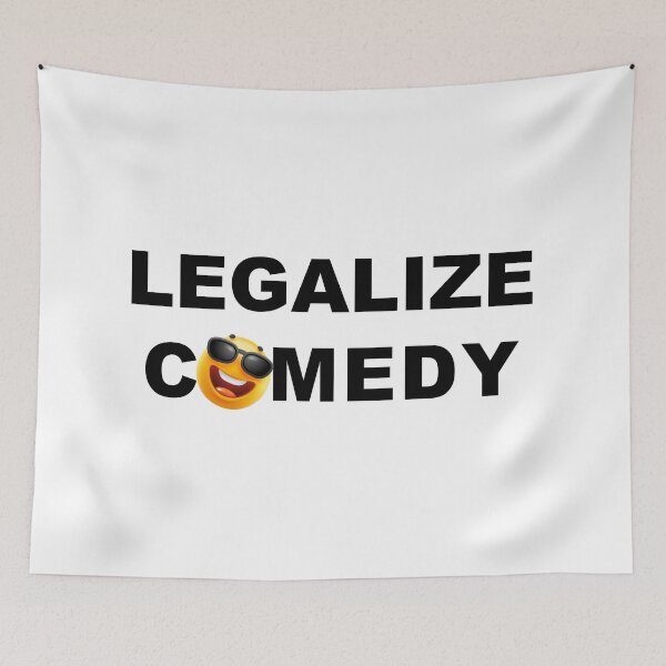 Item preview, Legalize Comedy - FREEDOM OF SPEECH - Big Balls - Black Text designed and sold by lapart.