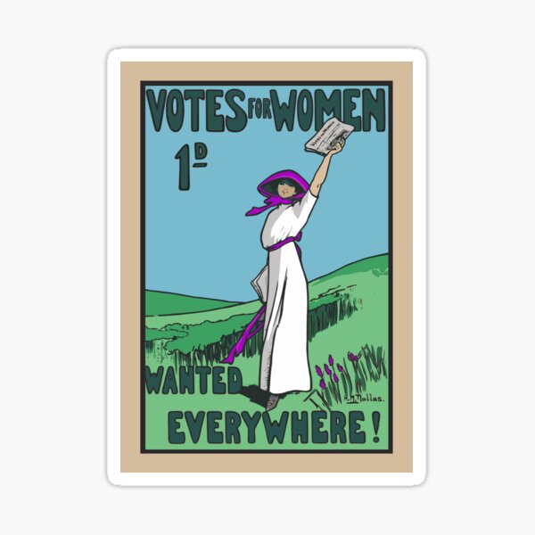 Item preview, Votes For Women Wanted Everywhere designed and sold by Radical Poster Collective.