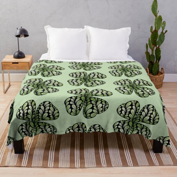 Item preview, Zen Flower Petal Art - Green Four Leaf Clover designed and sold by SpeakBoldly.