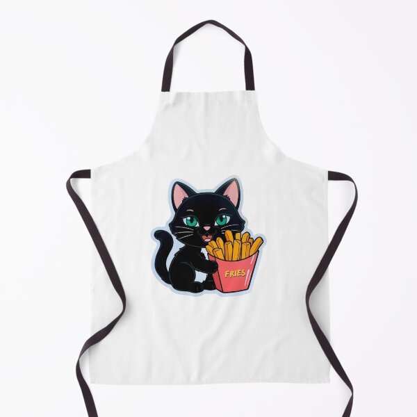 Item preview, Cat having fries | Love for junk food | Gobble Gala designed and sold by Kids GobbleGala.