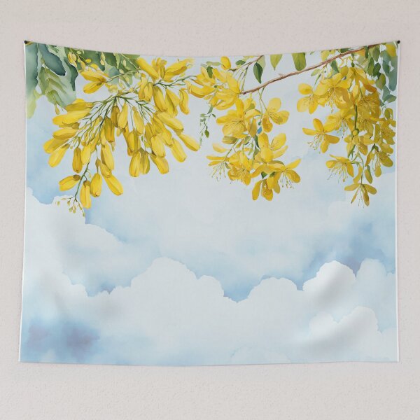 Item preview, Golden Shower Blossom in Watercolor designed and sold by Glam-OOTD.