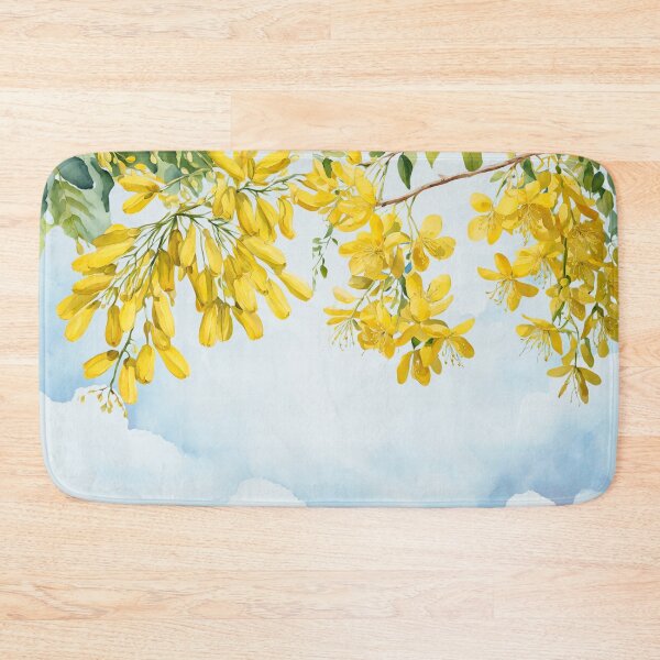 Item preview, Golden Shower Blossom in Watercolor designed and sold by Glam-OOTD.