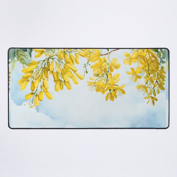 Item preview, Golden Shower Blossom in Watercolor designed and sold by Glam-OOTD.