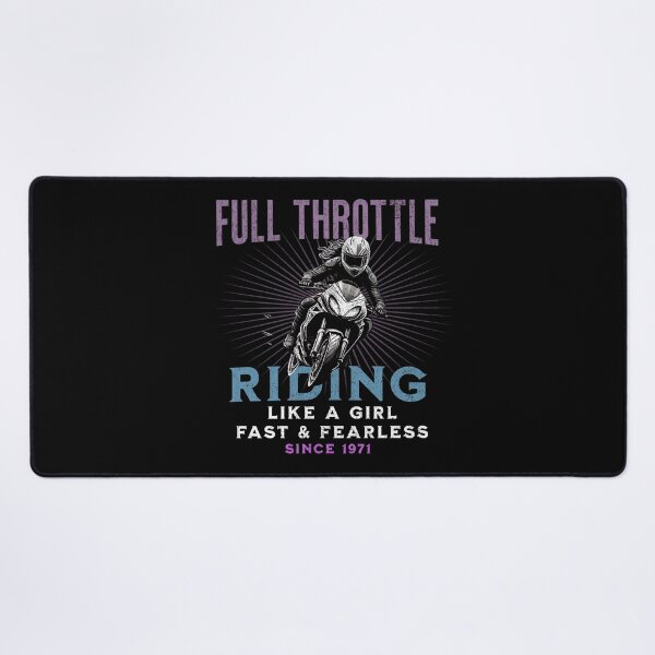 Item preview, Full Throttle - Riding Like a Girl Since 1971 designed and sold by LegendaryDesigns.