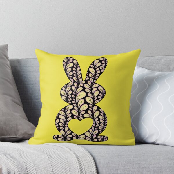 Item preview, Zen Flower Petal Art - Yellow Bunny designed and sold by SpeakBoldly.