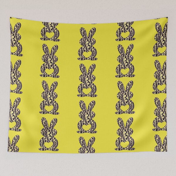 Item preview, Zen Flower Petal Art - Yellow Bunny designed and sold by SpeakBoldly.