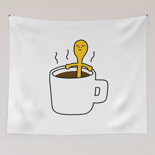Item preview, Spoon guy in the cup of coffee designed and sold by superbaechoo.