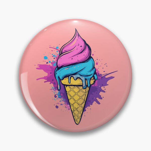 Item preview, Pop-Art ice cream cone designed and sold by Supergaucho84.