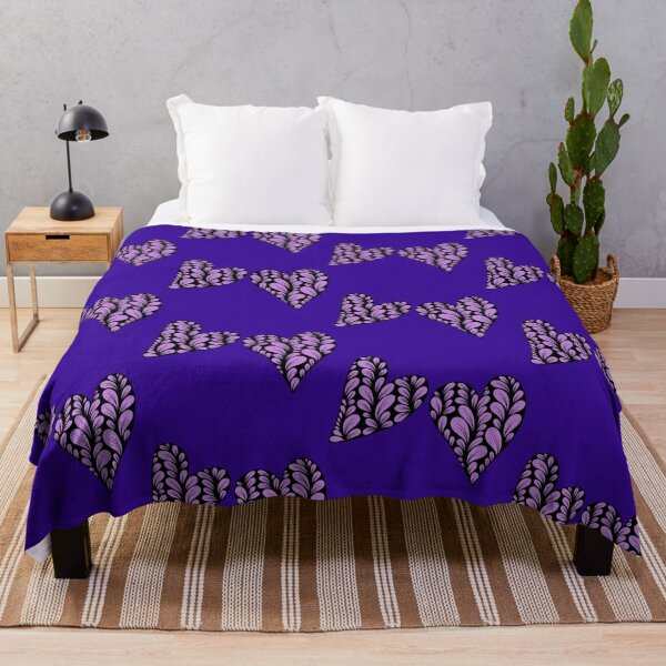Item preview, Zen Flower Petal Art - Purple Hearts designed and sold by SpeakBoldly.