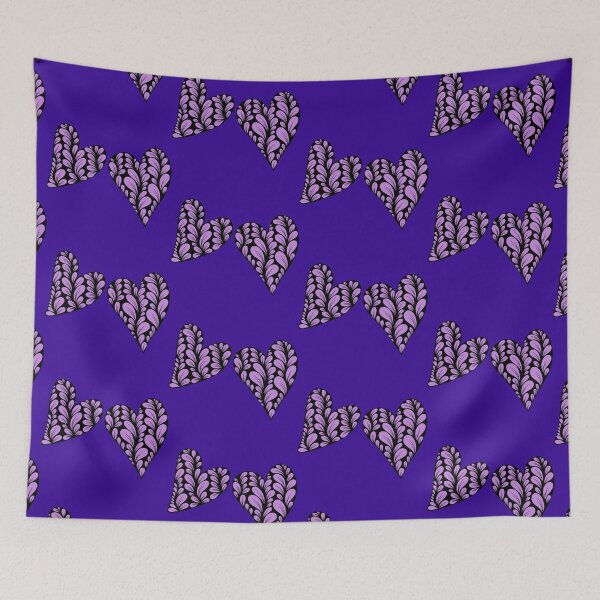 Item preview, Zen Flower Petal Art - Purple Hearts designed and sold by SpeakBoldly.