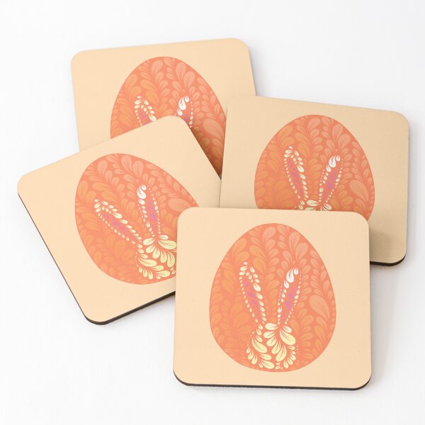 Item preview, Zen Flower Petal Art - Orange Bunny Egg designed and sold by SpeakBoldly.