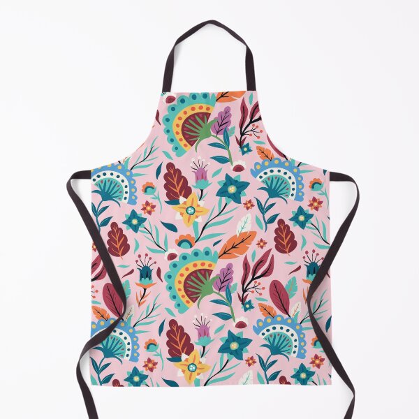 Item preview, colorful boho pattern with feathers, floral designed and sold by Mauswohn.