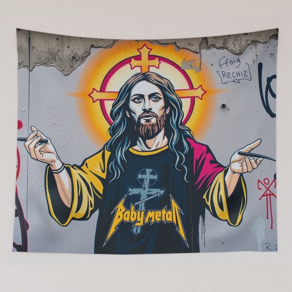 Item preview, Jesus Loves Babymetal, Graffiti Design designed and sold by Burn-Ego.