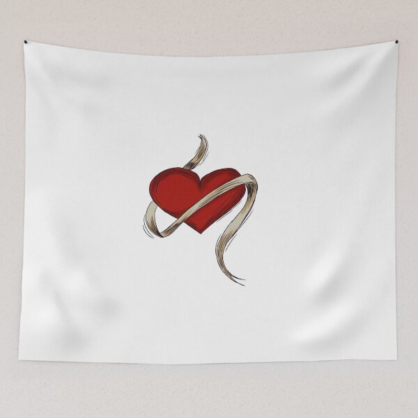 Item preview, heart and colorful banner designed and sold by Kalhanne.