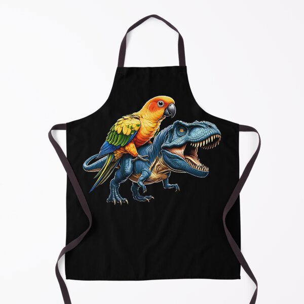 Item preview, Sun Conure Parrot Riding Dinosaur Funny Bird Lover designed and sold by Kimberley King Art King Art.