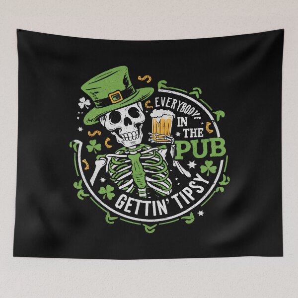 Item preview, Everybody In The Pub Getting Tipsy St Patricks Day Beer designed and sold by Vincent-Cloud.