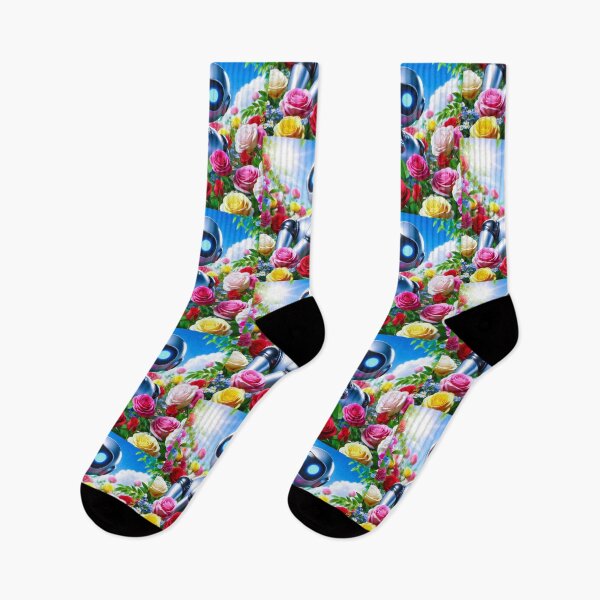 Item preview, Colorful Roses and Robot designed and sold by Dogandesighn.