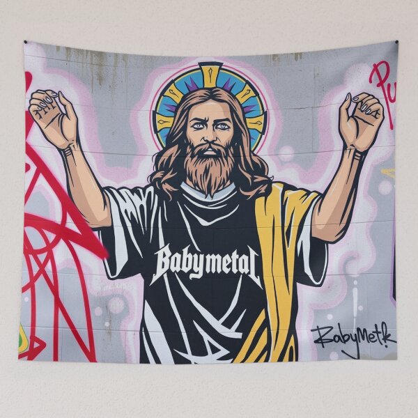 Item preview, Jesus Loves Babymetal, Metal Music, Graffiti Design designed and sold by Burn-Ego.