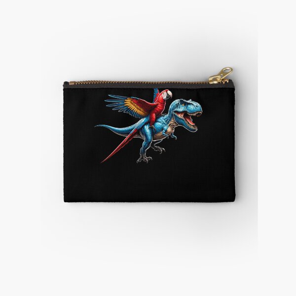 Item preview, Scarlet Macaw Parrot Riding Dinosaur Funny Bird Lover designed and sold by Kimberley King Art  King Art.